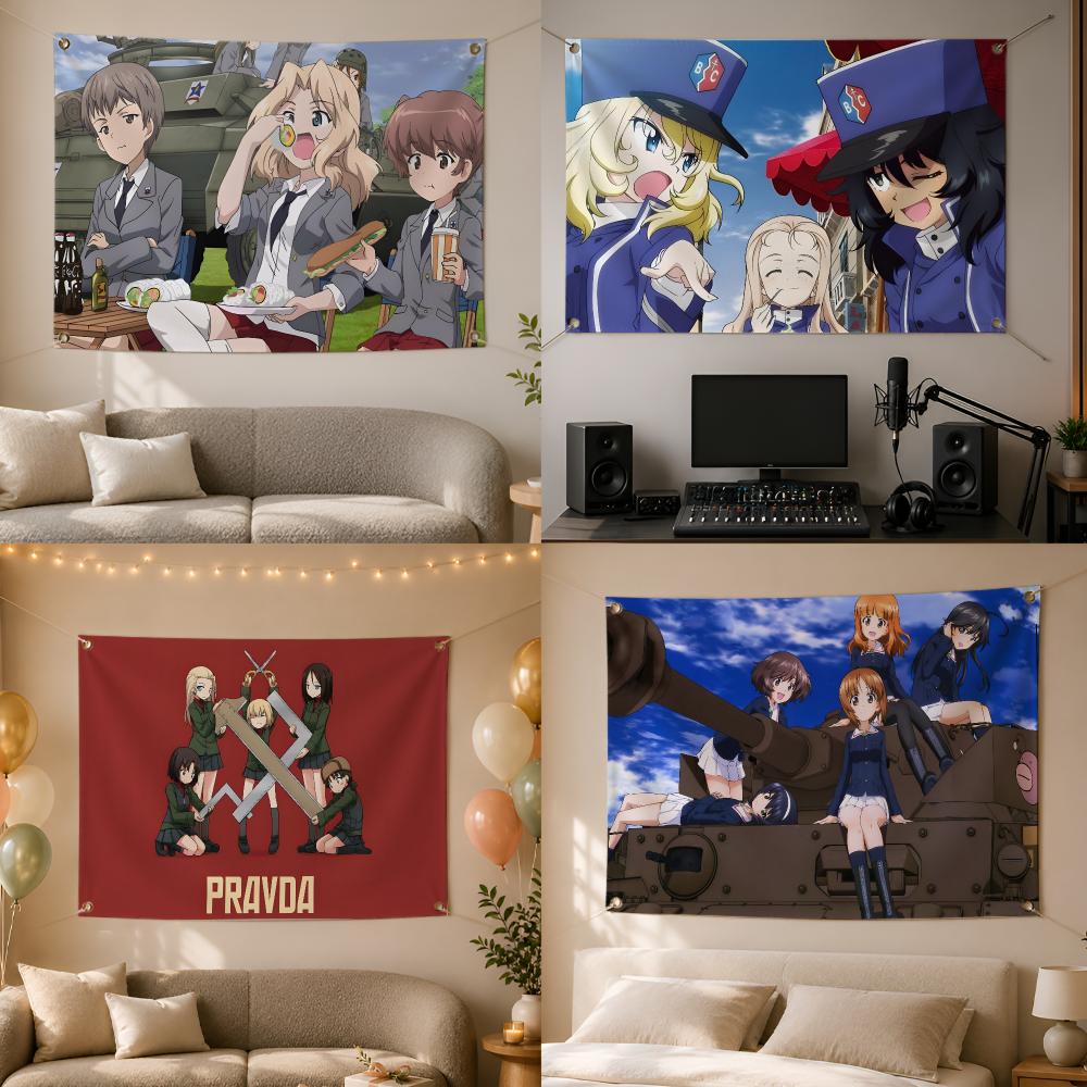 Outdoor Und Camping - Bendera Anime Militer Girls Und Panzer