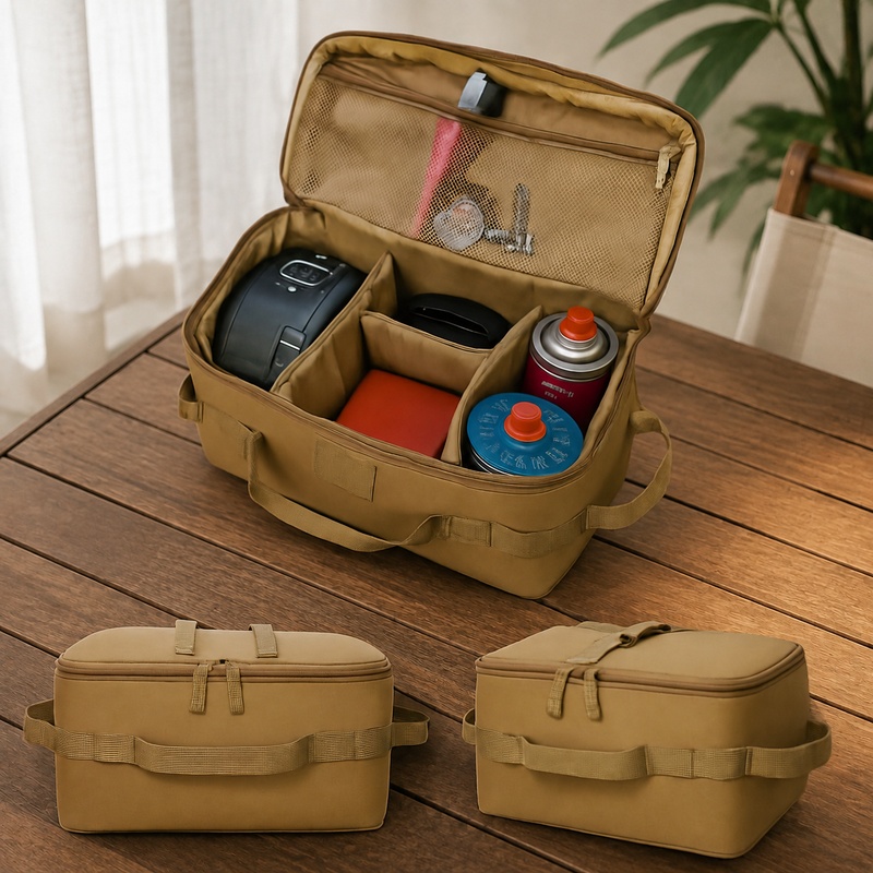 Outdoor Camping Cooking Equipment - Tas Penyimpanan Camping yang Tahan Lama