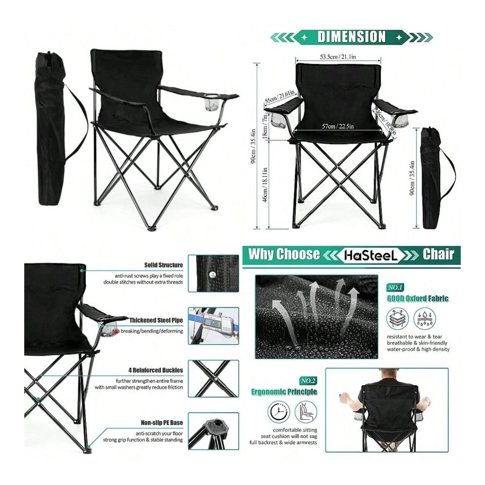 Outdoor Oversized Camping Chair - Kursi, Kursi Lipat Ukuran Besar Untuk