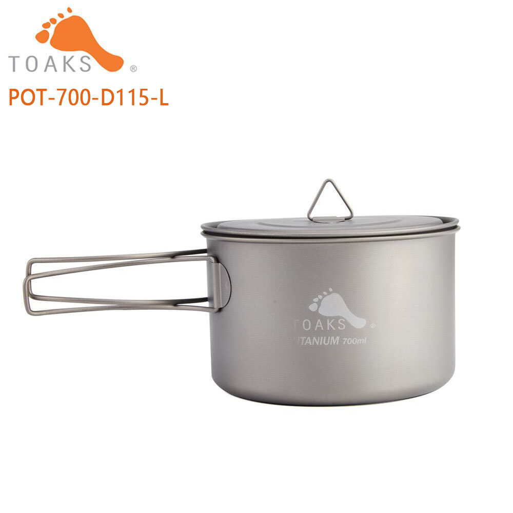 Outdoor Camping Dining Set - TOAKS alat masak berkemah Titanium murni,