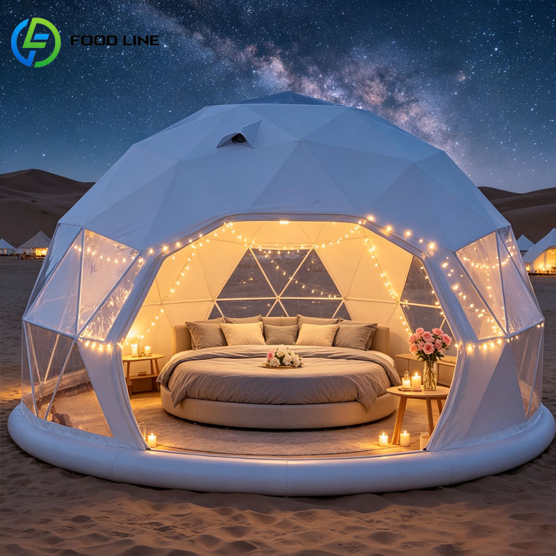 Outdoor Camping And Glamping - Rumah Glamping Prefabrikasi Tenda Kubah Geodesik