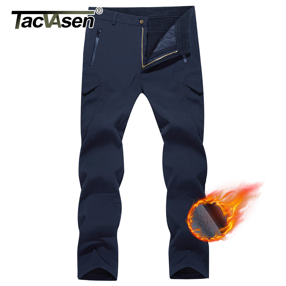 Outdoor Camping Winter - TACVASEN celana kerja cangkang lembut pria,