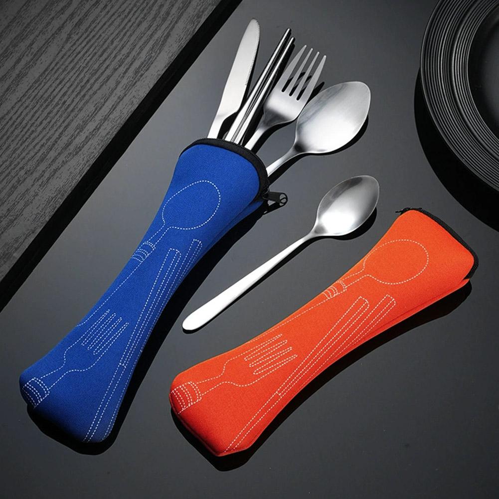 Outdoor Camping Dining Set - Set Peralatan Makan Piknik Dapat Dicuci