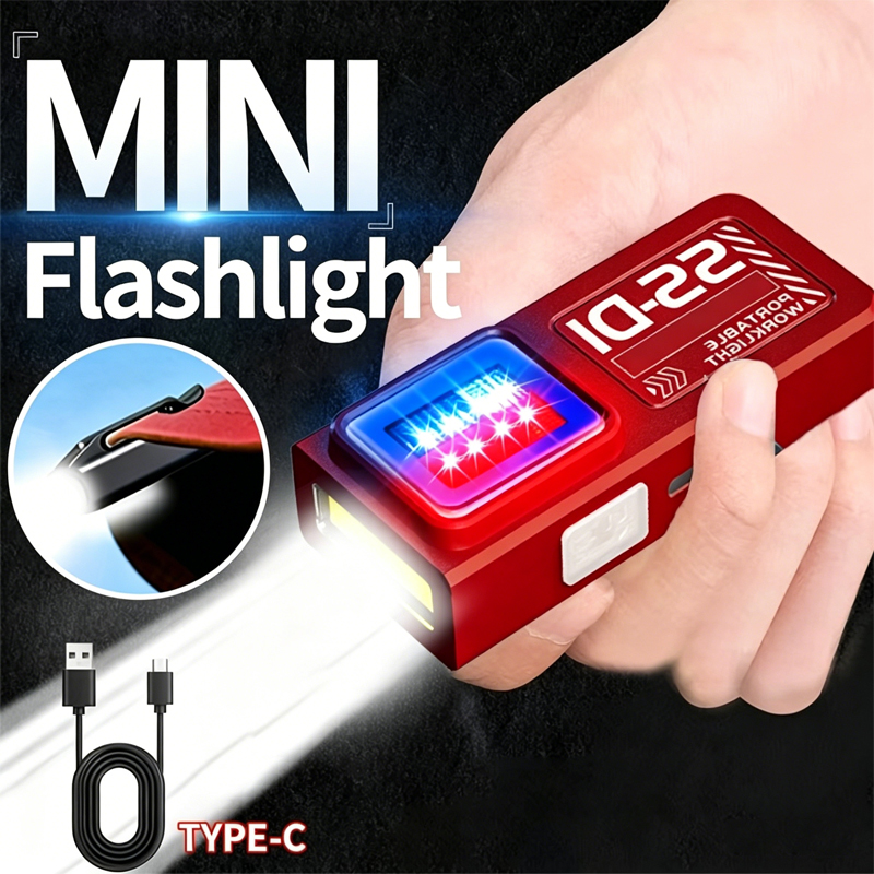 Outdoor Camping Adventure Lamp - 1/2 Buah Senter LED COB Mini