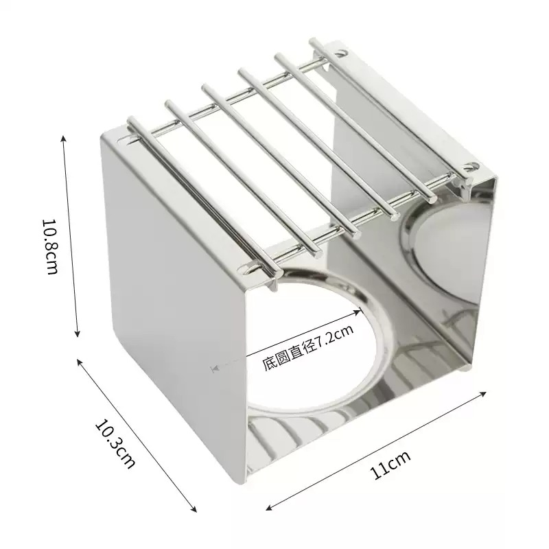 Outdoor Camping Cooking Equipment - Penyangga Kompor Kopi Persegi dari Baja