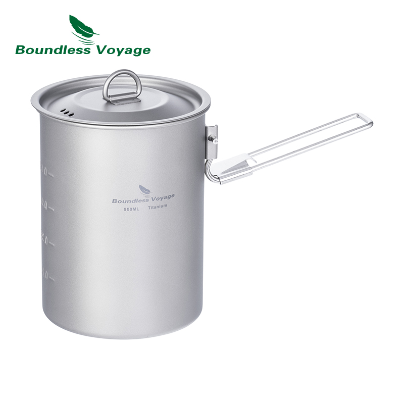 Outdoor Camping Dining Set - Infinity Voyage 900Ml Cangkir Panci Titanium