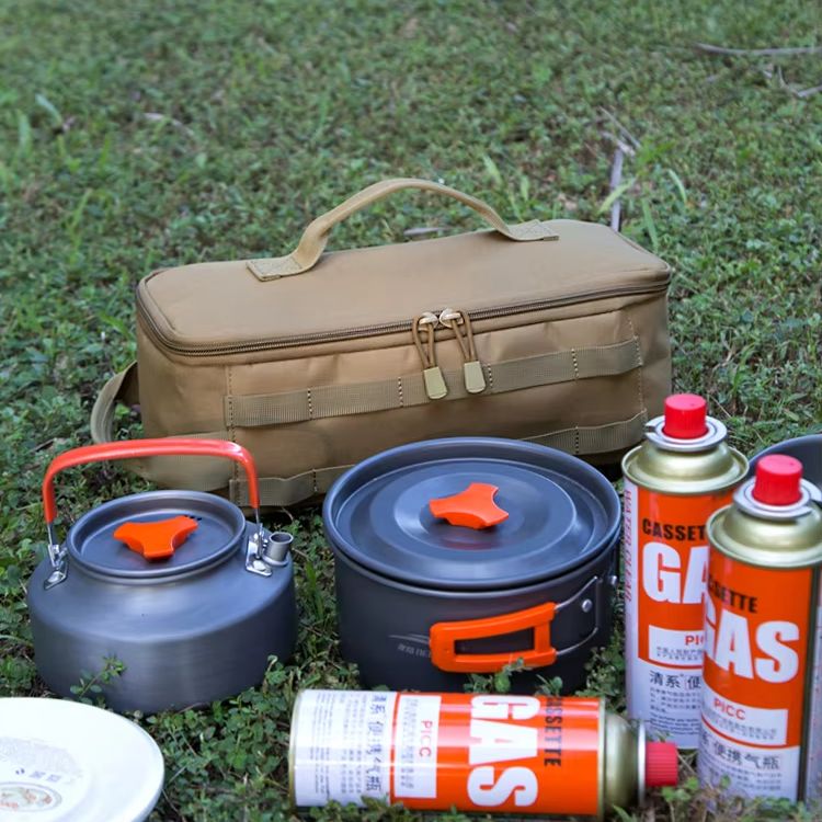 Outdoor Camping Cooking Equipment - Tas Penyimpanan Peralatan Masak Kain Oxford,