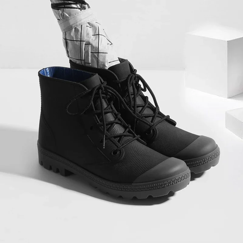 Outdoor Camping Winter - Sepatu bot hujan untuk pria, sepatu