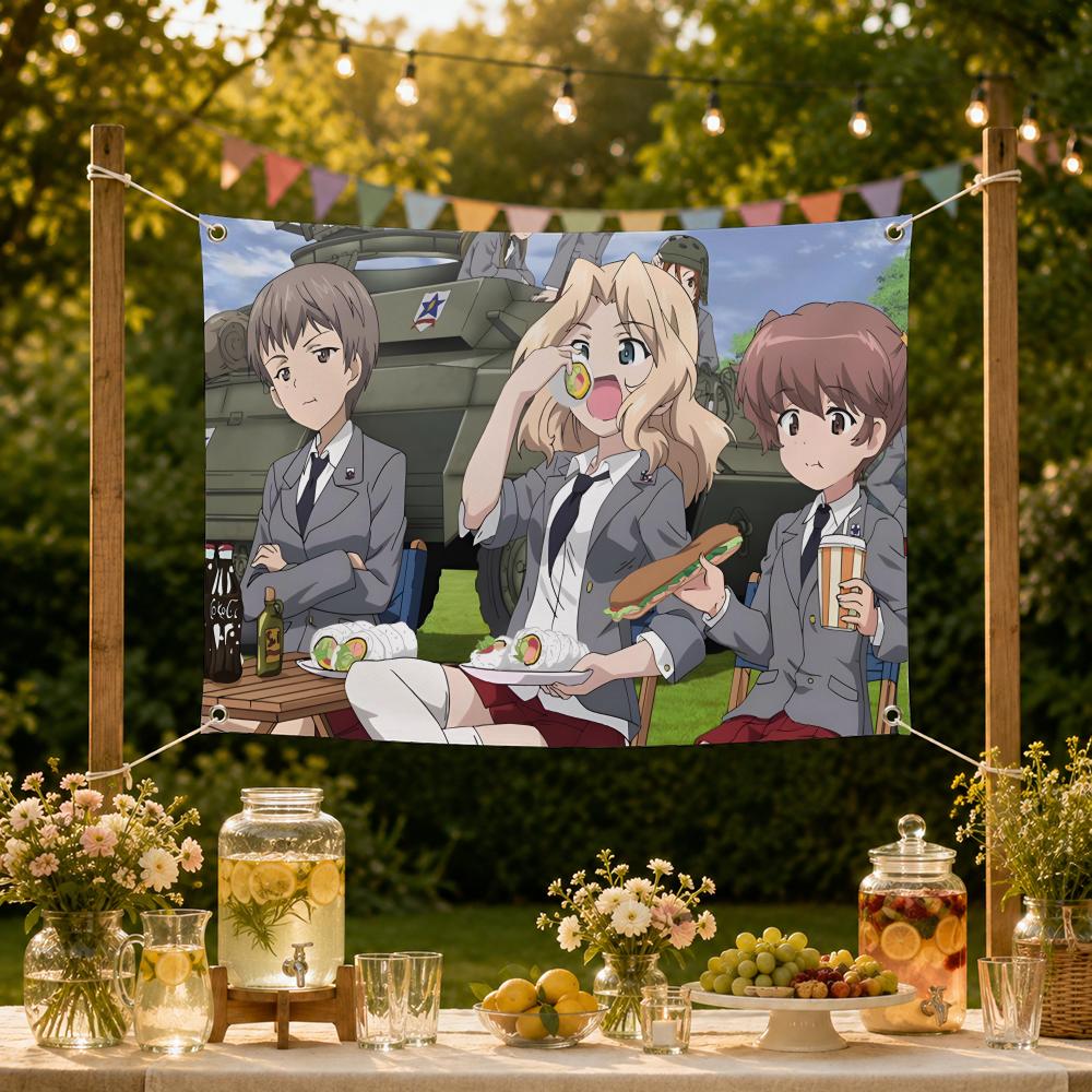 Bendera Anime Militer Girls Un - Outdoor Und Camping ulasan dan harga