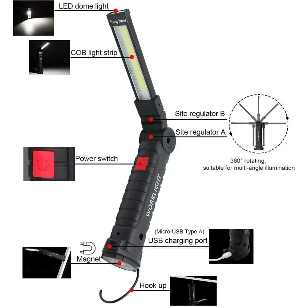 Lampu senter lipat USB, lampu  - Outdoor Camping Adventure Lamp ulasan dan harga