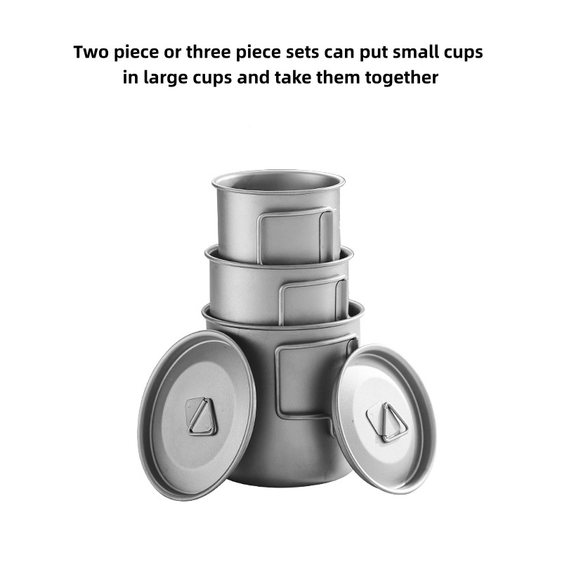 Mug Camping Titanium dengan Ga - Outdoor Camping Cooking Equipment ulasan dan harga