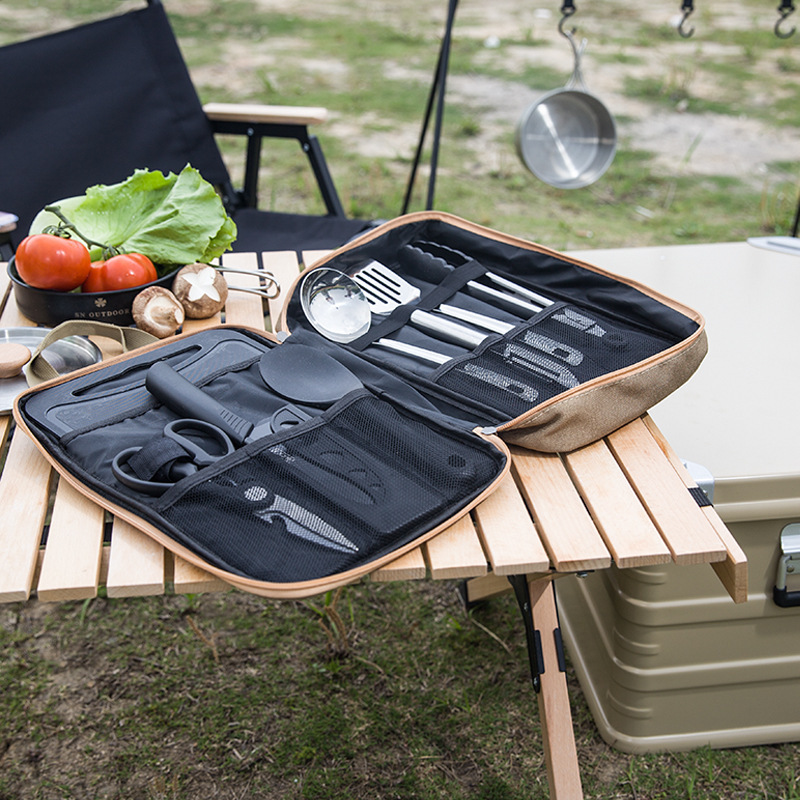 8 Buah Set Peralatan Masak Dap - Outdoor Camping Cooking Equipment ulasan dan harga