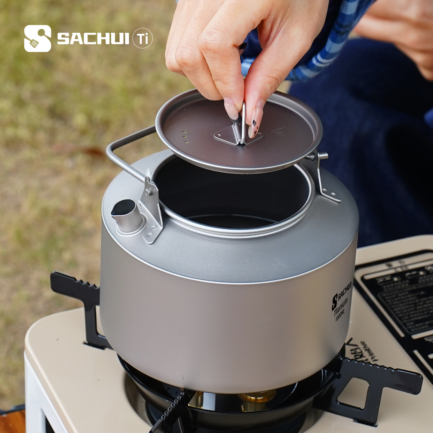 Ketel Titanium Murni 1000ML, P - Outdoor Camping Cooking Equipment ulasan dan harga