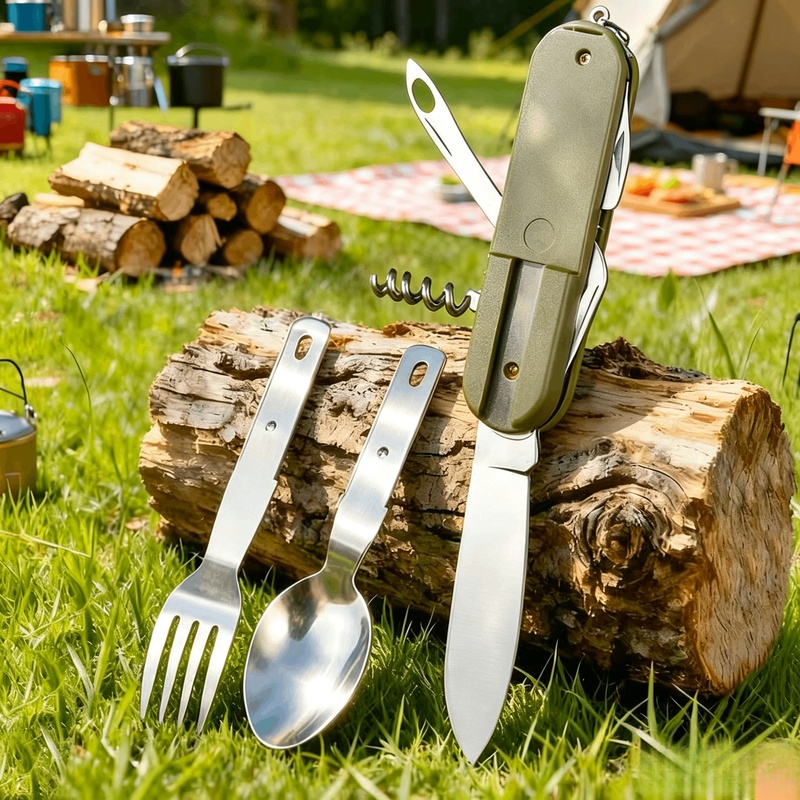 Set Peralatan Makan Camping 7  - Outdoor Camping Dining Set ulasan dan harga