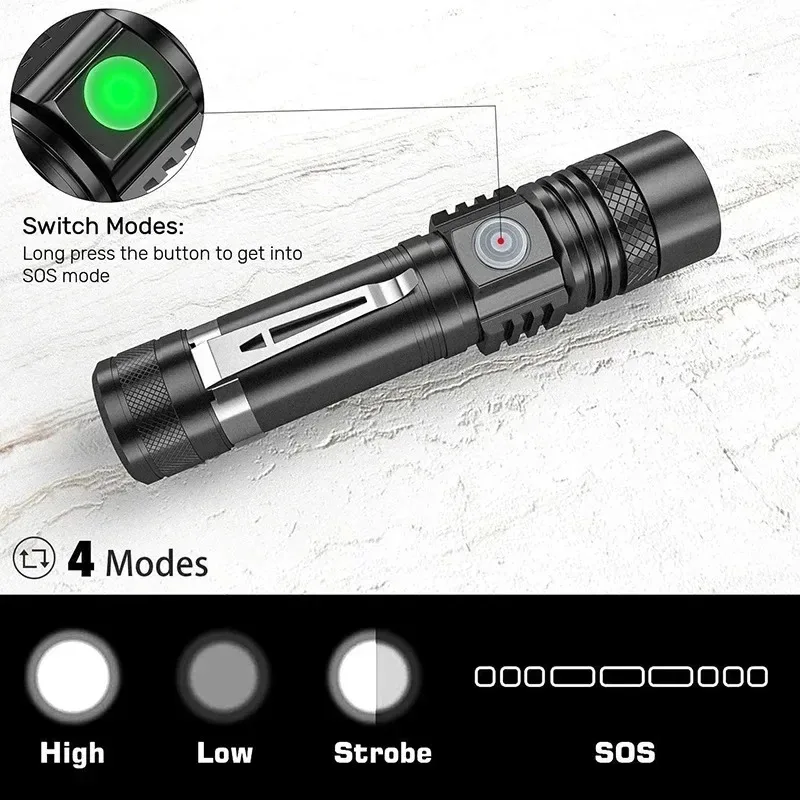 Senter Tangan T6 Isi Ulang Men - Outdoor Camping Adventure Lamp ulasan dan harga