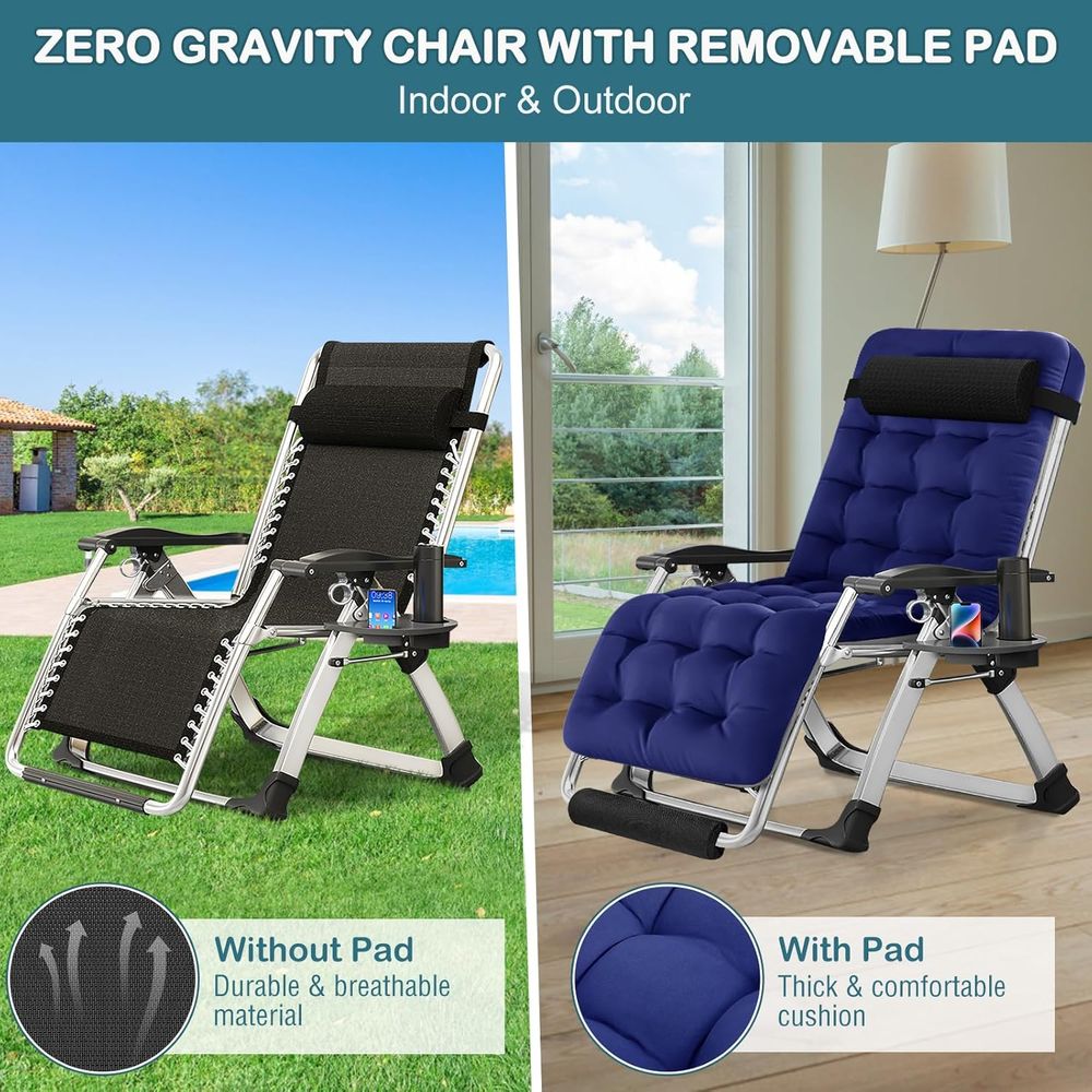 Kursi Zero Gravity yang Dileba - Outdoor Oversized Camping Chair ulasan dan harga