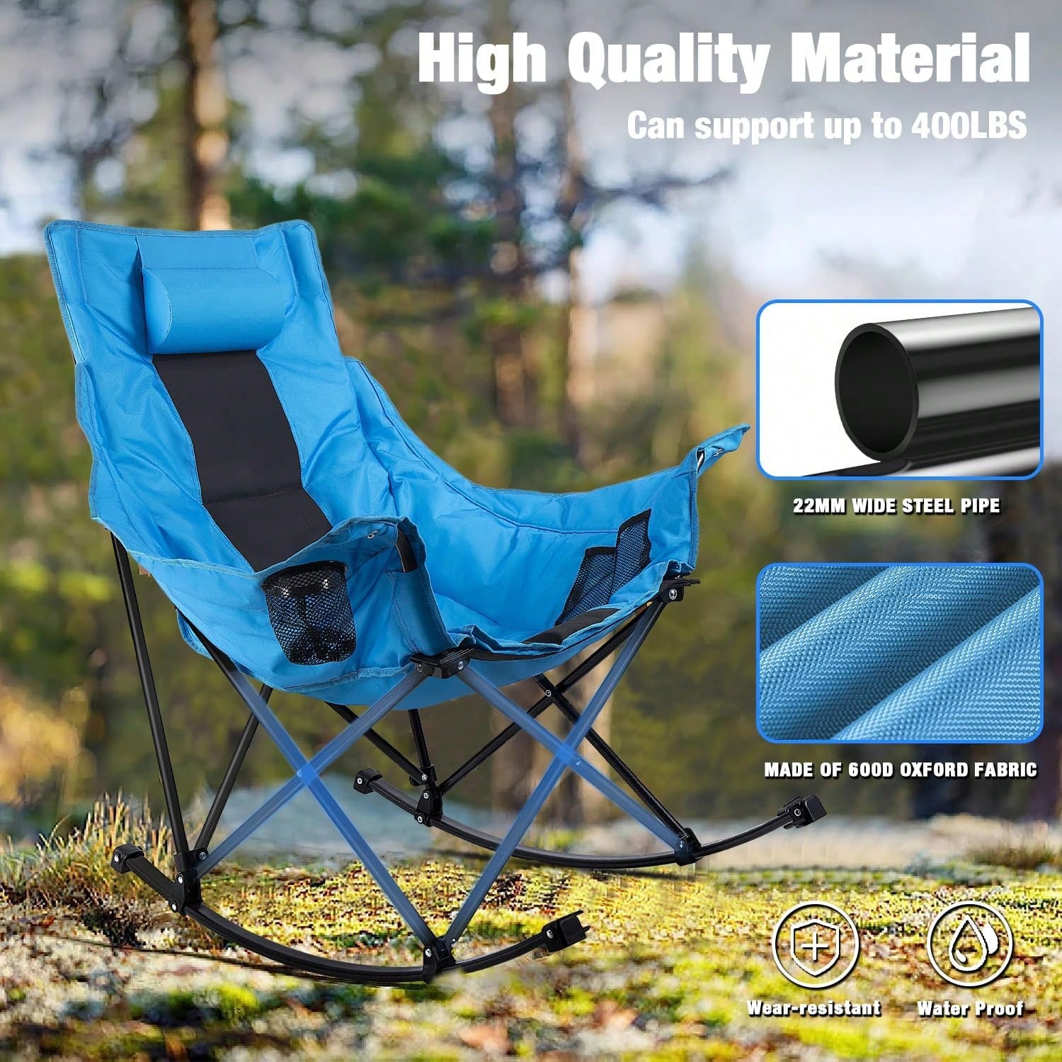 Kursi Lipat Goyang Outdoor Unt - Outdoor Oversized Camping Chair ulasan dan harga