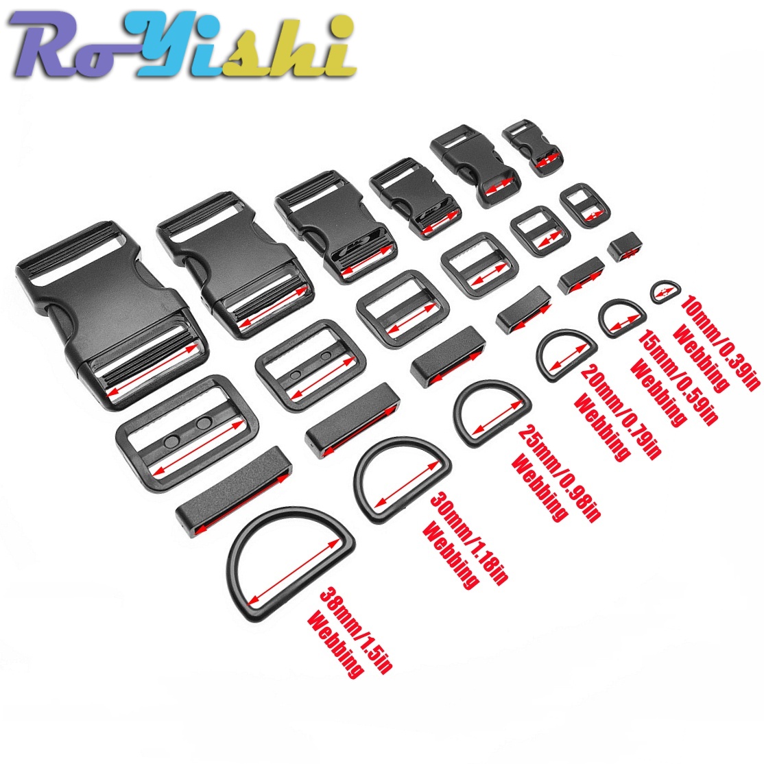 1-10 Set Gesper Plastik Lepas  - Outdoor Camping Outfit ulasan dan harga