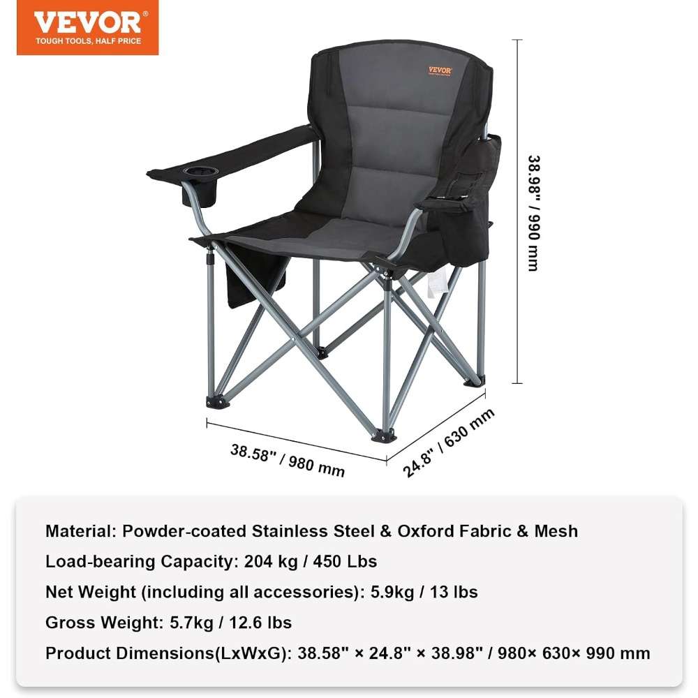 Kursi Lipat Camping Ukuran Bes - Outdoor Oversized Camping Chair ulasan dan harga