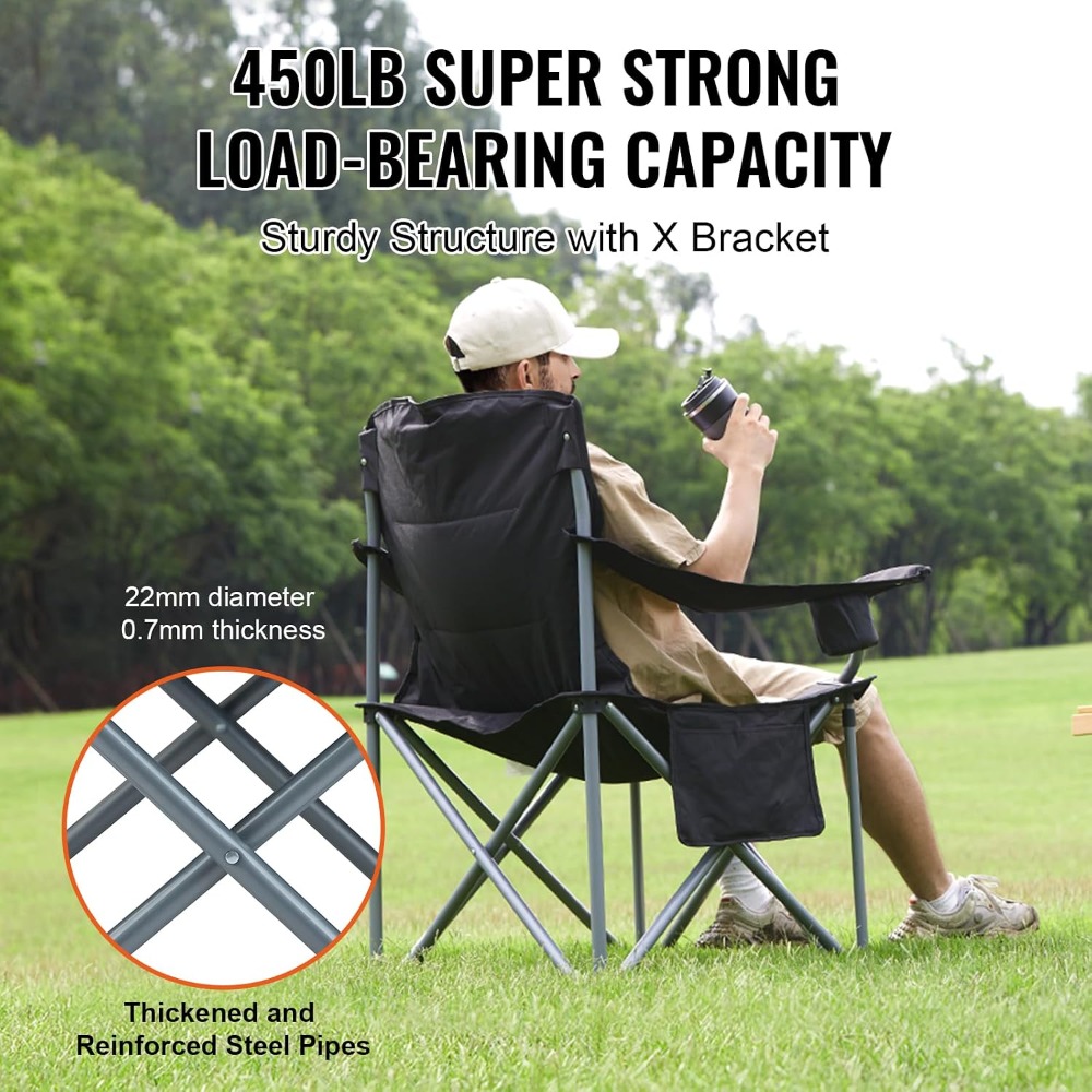 Kursi Lipat Camping Ukuran Bes - Outdoor Oversized Camping Chair ulasan dan harga