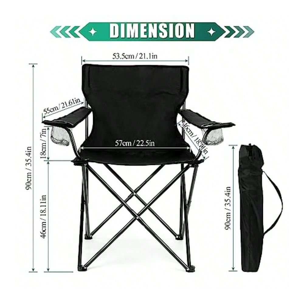 Kursi, Kursi Lipat Ukuran Besa - Outdoor Oversized Camping Chair ulasan dan harga