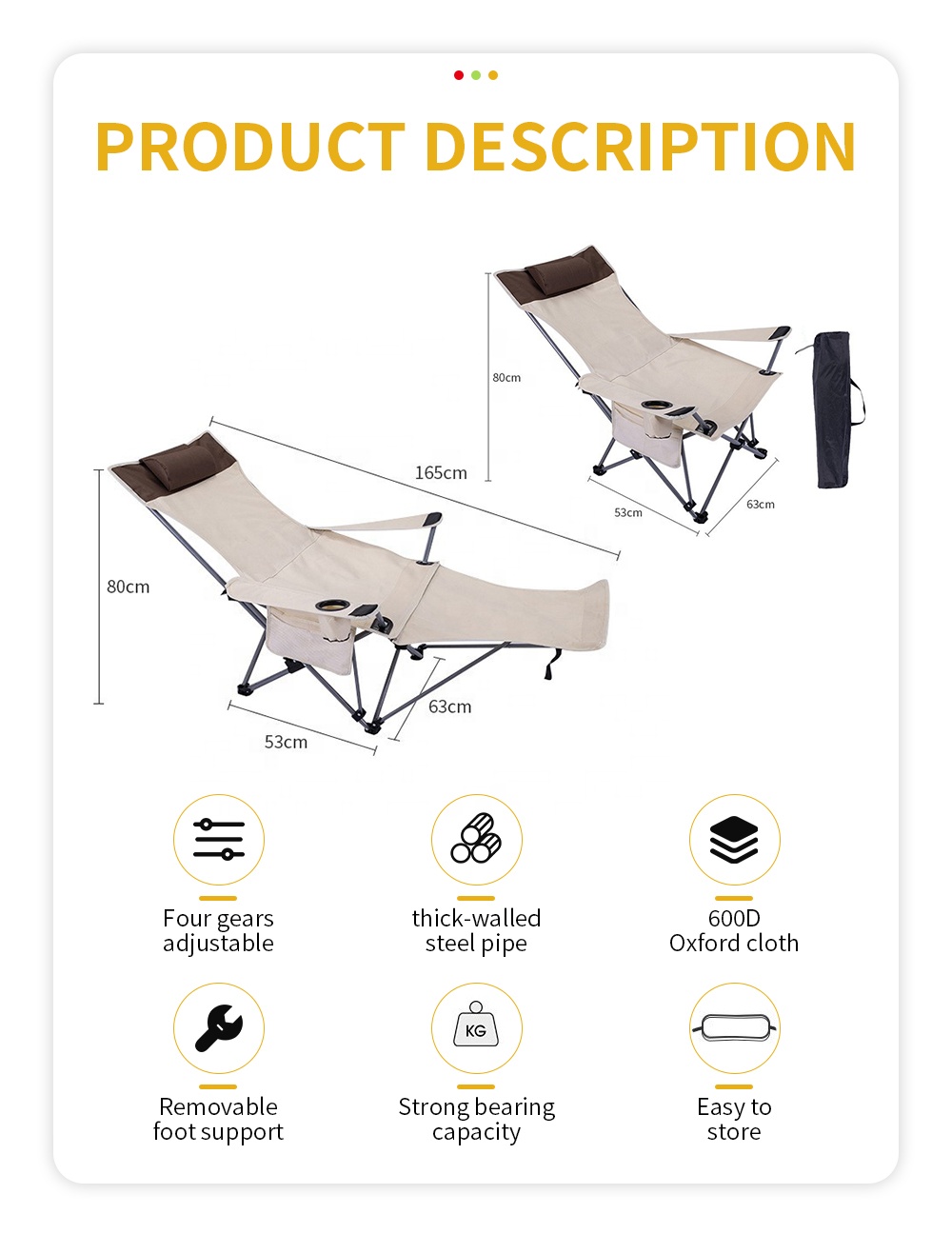 Kursi Lipat Portabel, Ringan,  - Outdoor Camping Chairs Folding ulasan dan harga