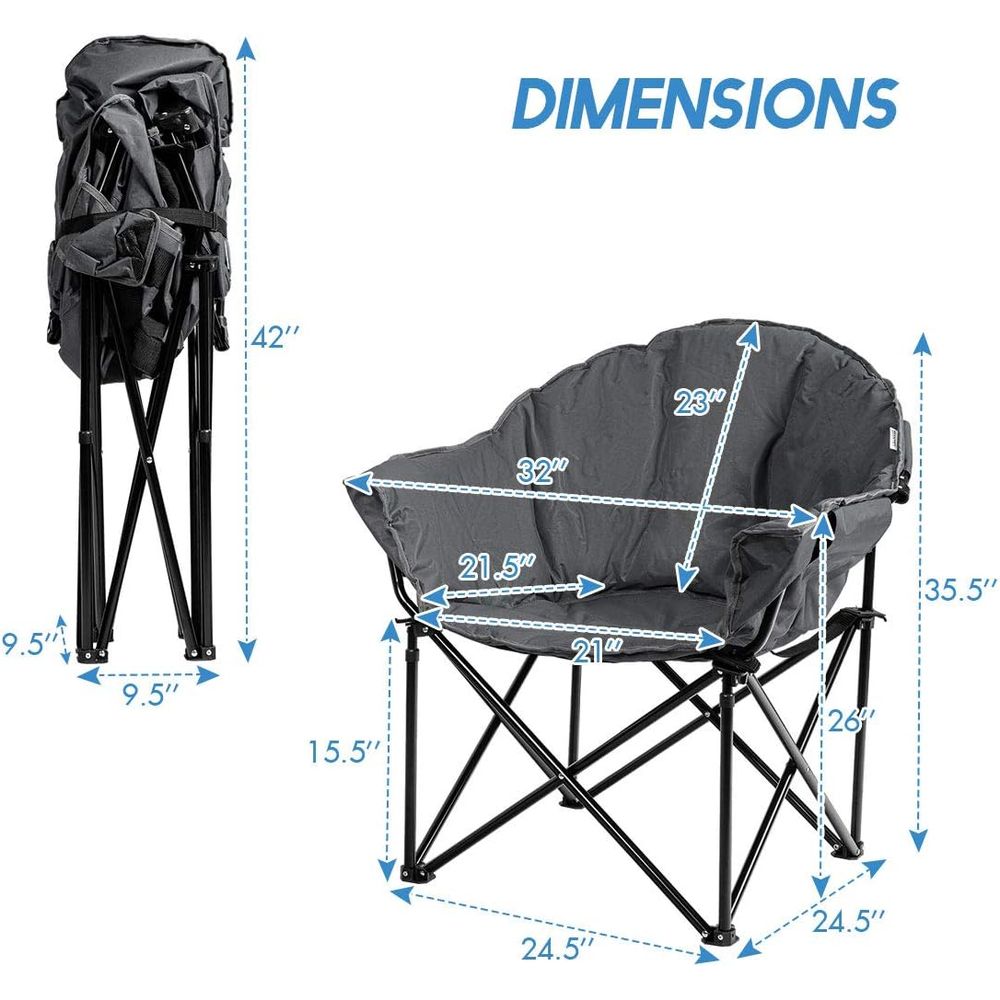 Kursi Camping Bulat Empuk Ukur - Outdoor Oversized Camping Chair ulasan dan harga