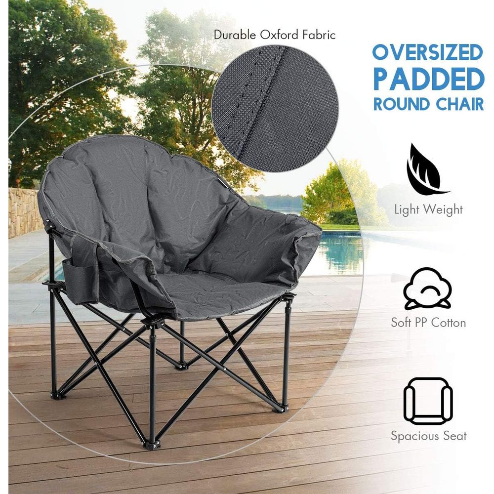 Kursi Camping Bulat Empuk Ukur - Outdoor Oversized Camping Chair ulasan dan harga