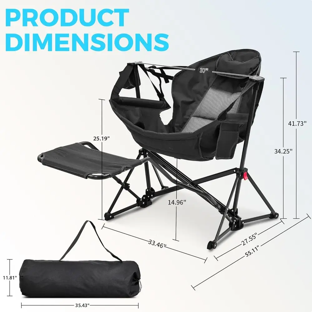 Kursi Hammock Camping Ukuran B - Outdoor Oversized Camping Chair ulasan dan harga
