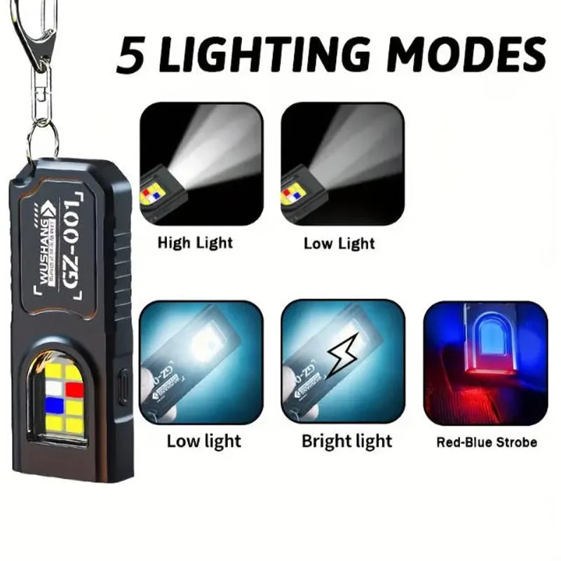 Senter Gantungan Kunci LED COB - Outdoor Camping Adventure Lamp ulasan dan harga