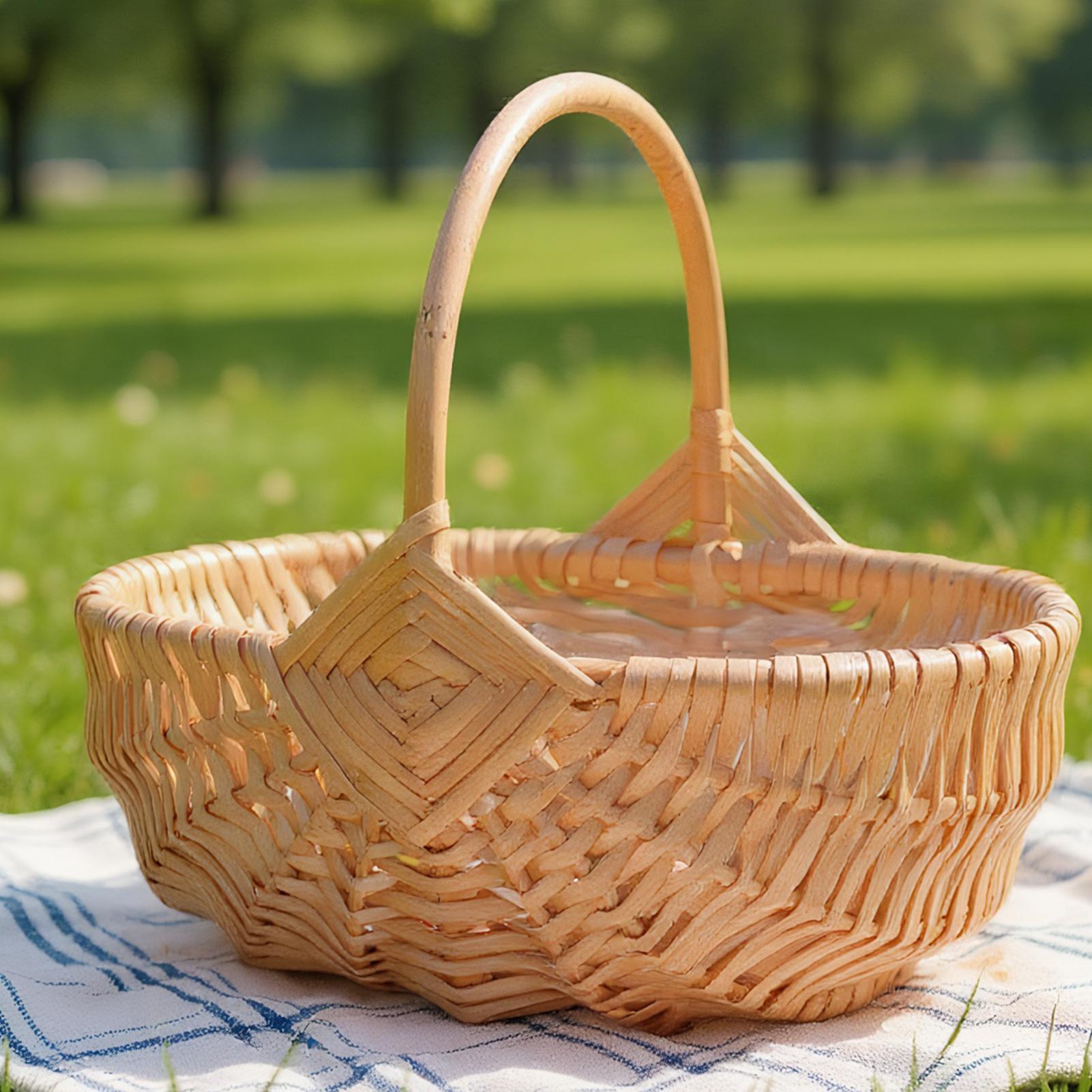 Keranjang Piknik Anyaman Rotan - Outdoor Activities In Camping ulasan dan harga