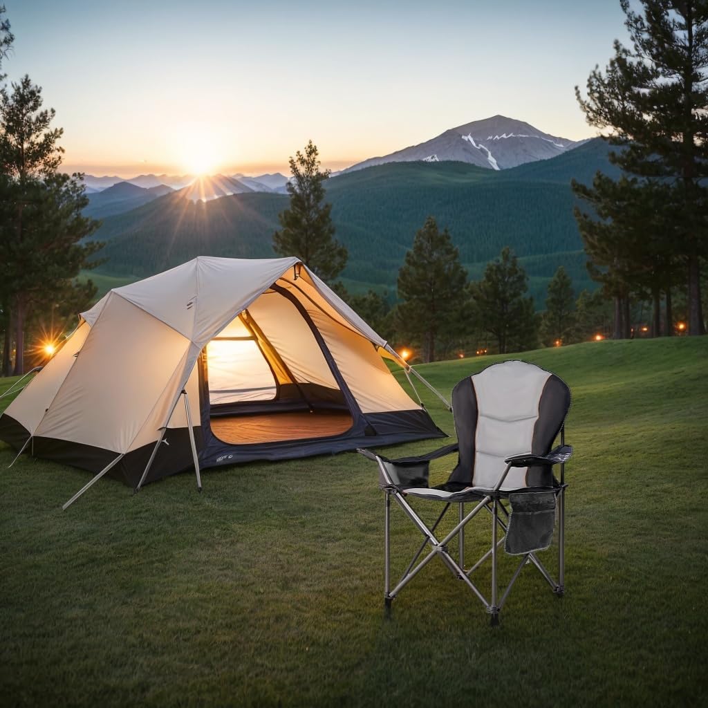 Kursi Lipat Camping Ukuran Bes - Outdoor Oversized Camping Chair ulasan dan harga