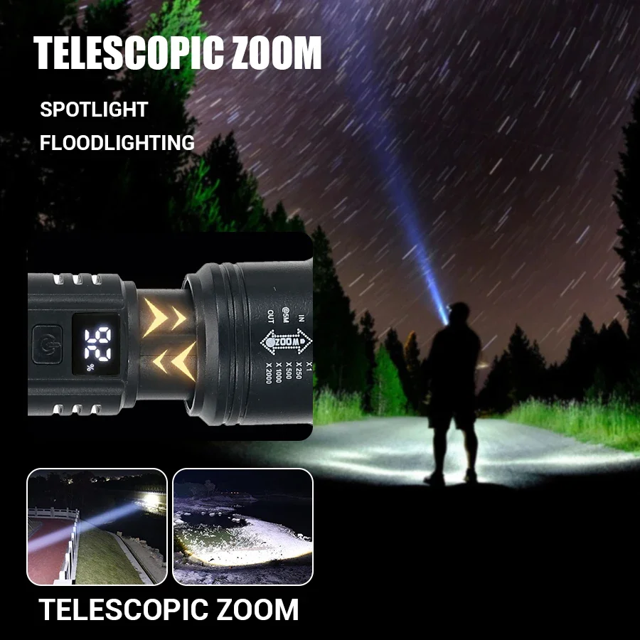 Lampu senter LED kuat 9900LM,  - Outdoor Camping Adventure Lamp ulasan dan harga