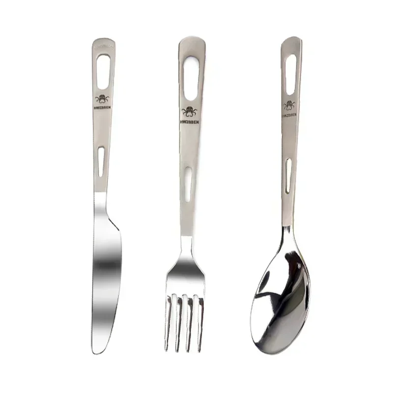 HWZBBEN Set pisau sendok garpu - Outdoor Camping Dining Set ulasan dan harga