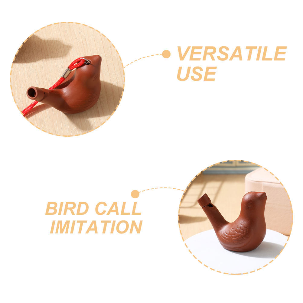 4Pcs Peluit Burung Tanah Liat  - Outdoor Activities In Camping ulasan dan harga