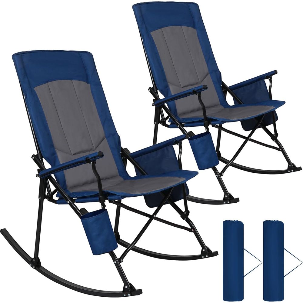 2 Paket Kursi Goyang Portabel  - Outdoor Oversized Camping Chair ulasan dan harga