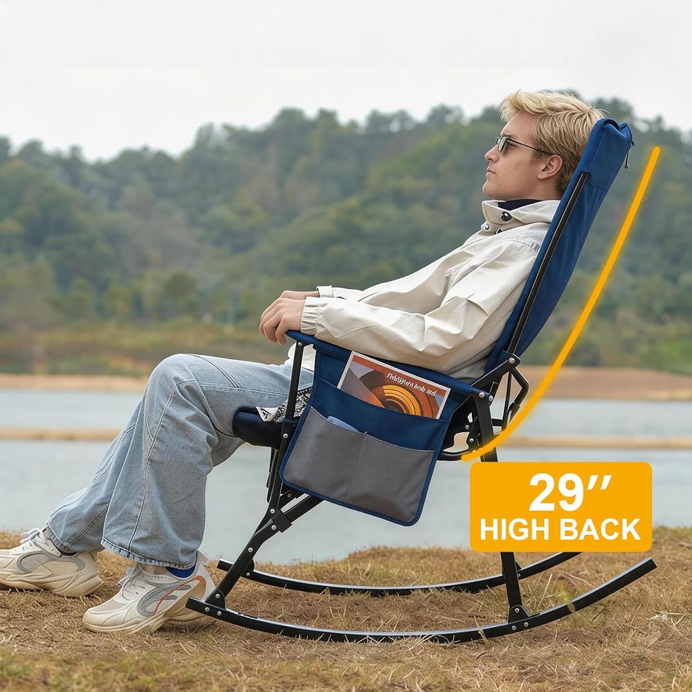 2 Paket Kursi Goyang Portabel  - Outdoor Oversized Camping Chair ulasan dan harga