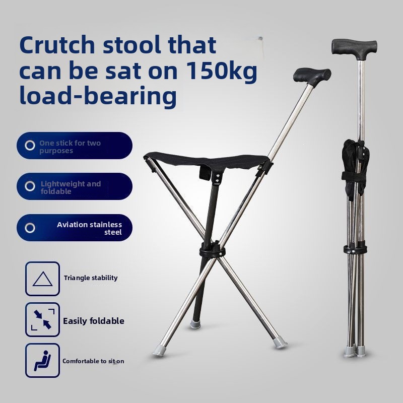 Tongkat Lipat 2-in-1 dan Kursi - Outdoor Activities In Camping ulasan dan harga