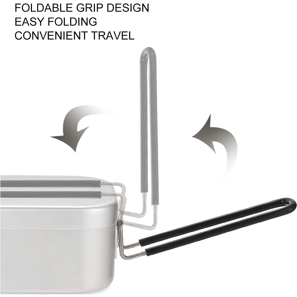 Kotak makan siang aluminium 80 - Outdoor Camping Cooking Equipment ulasan dan harga