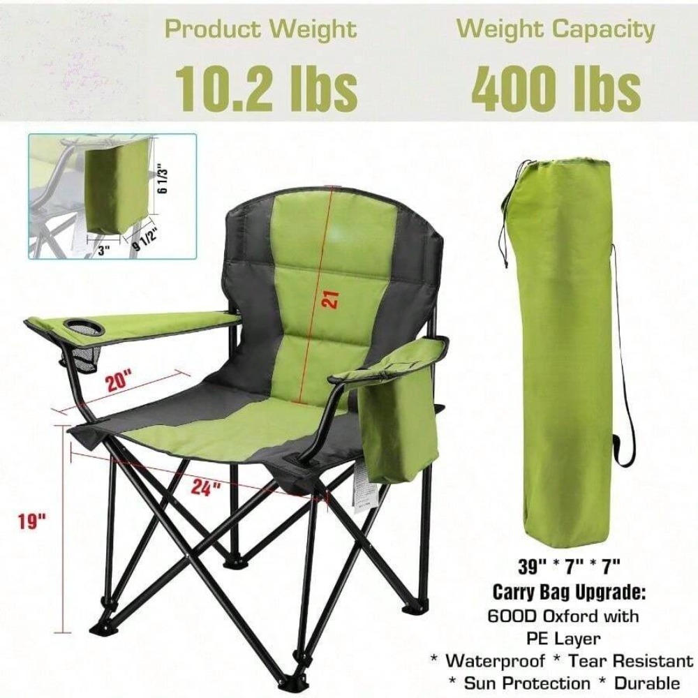 Kursi Lipat Ukuran Besar untuk - Outdoor Oversized Camping Chair ulasan dan harga