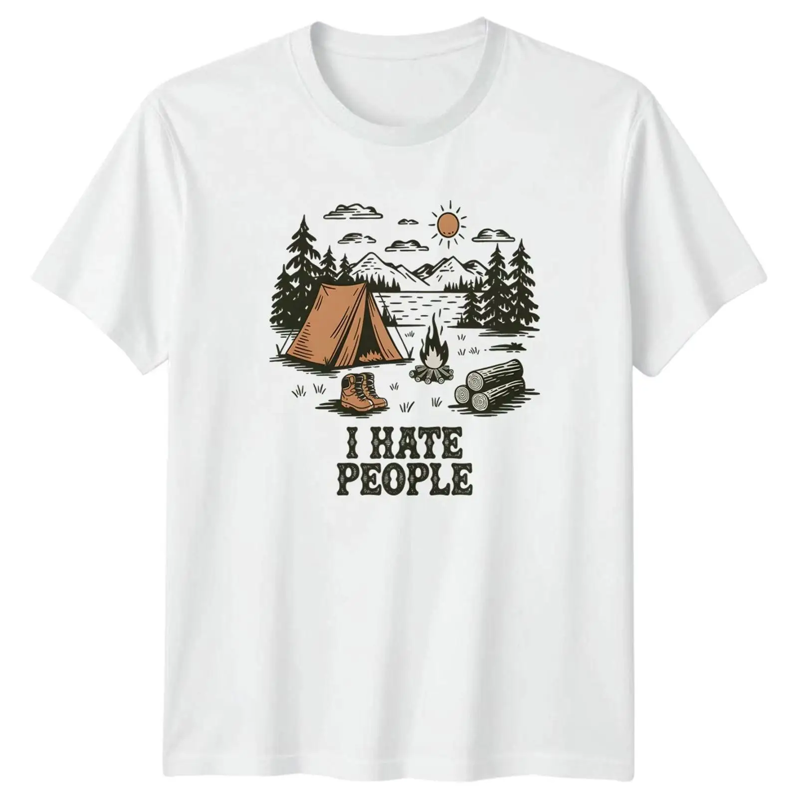 Kaos I Hate People untuk Berke - Outdoor Und Camping ulasan dan harga