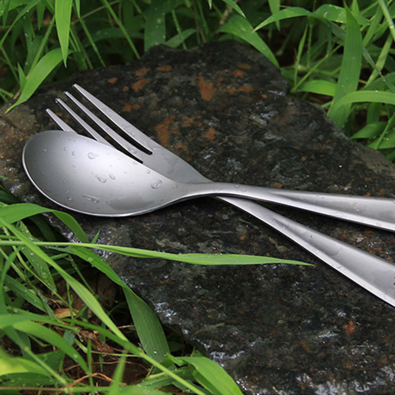 Tiperajin Sendok Garpu Titaniu - Outdoor Camping Dining Set ulasan dan harga