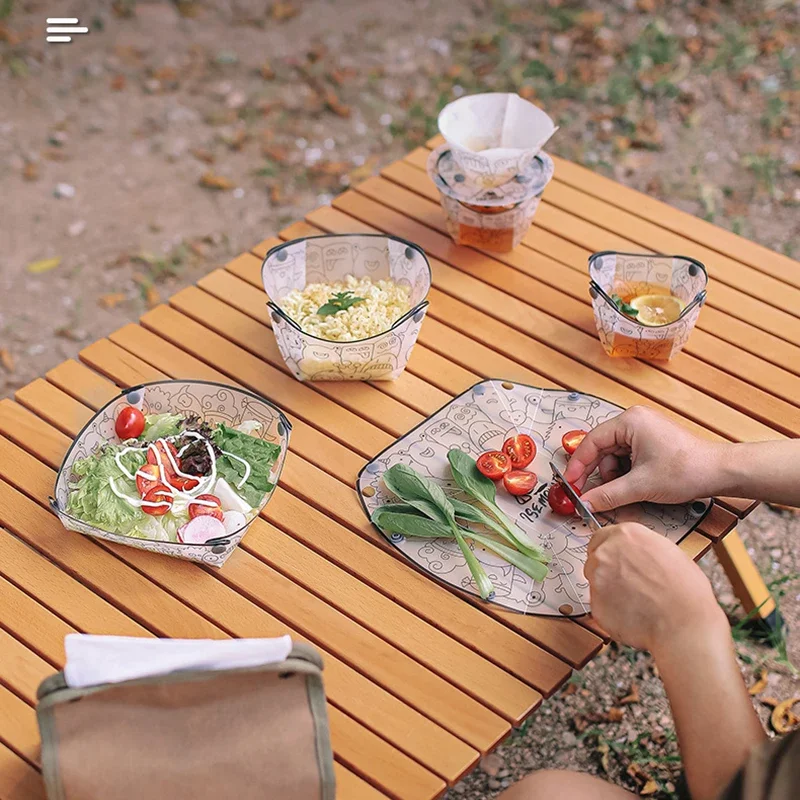 Peralatan makan lipat ringan l - Outdoor Camping Dining Set ulasan dan harga