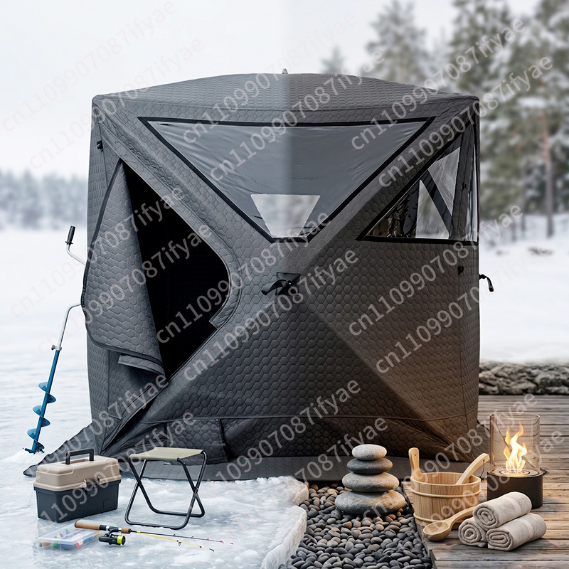 Tenda memancing es sauna luar  - Outdoor Camping Winter ulasan dan harga