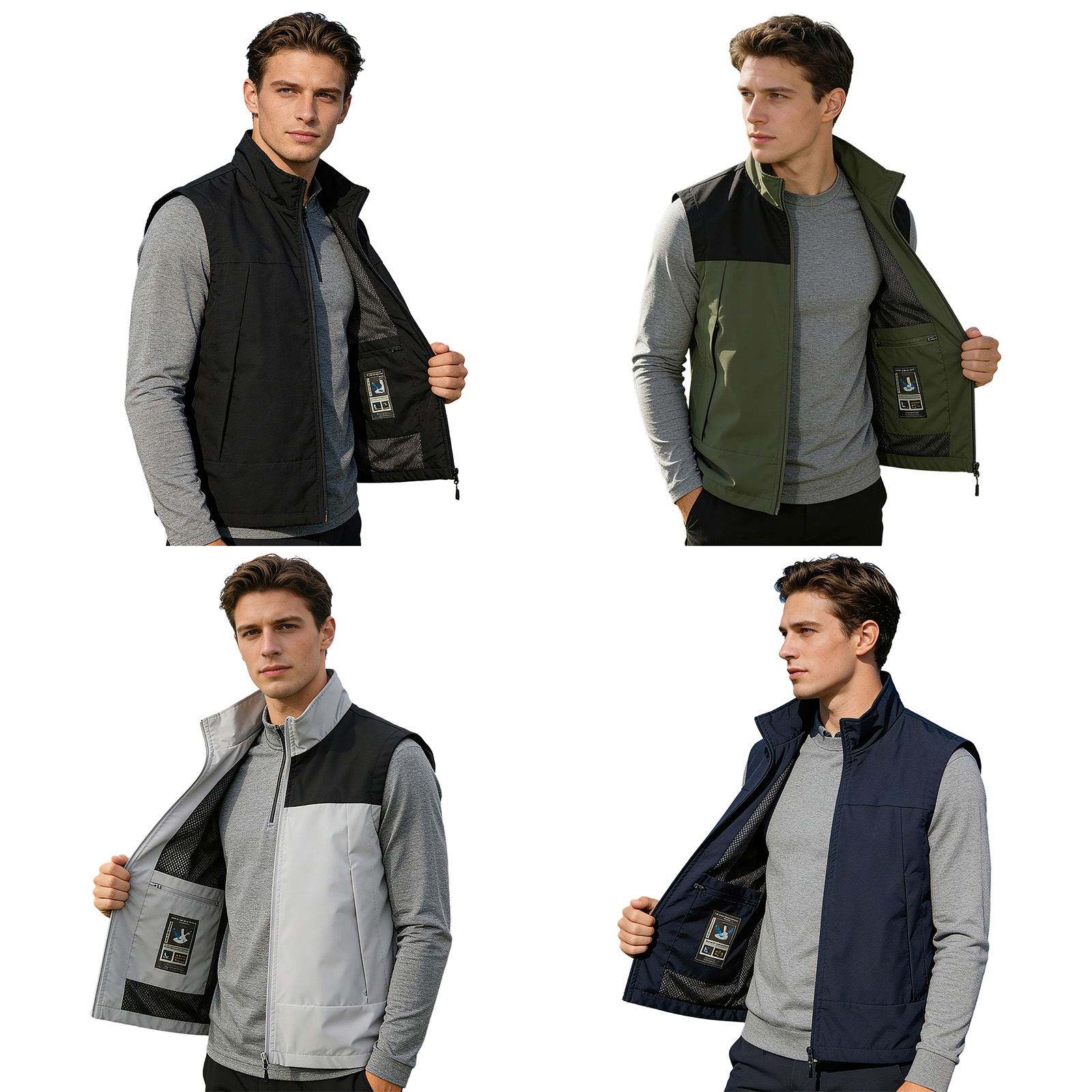 # Rompi Golf Pria M-5XL Kerah  - Outdoor Camping Winter ulasan dan harga