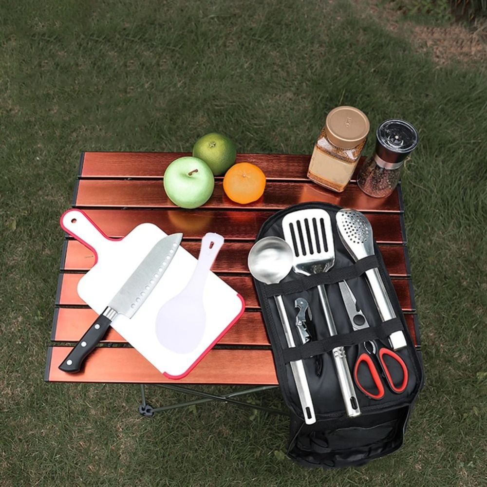 2024 Set Peralatan Piknik Tas  - Outdoor Camping Cooking Equipment ulasan dan harga