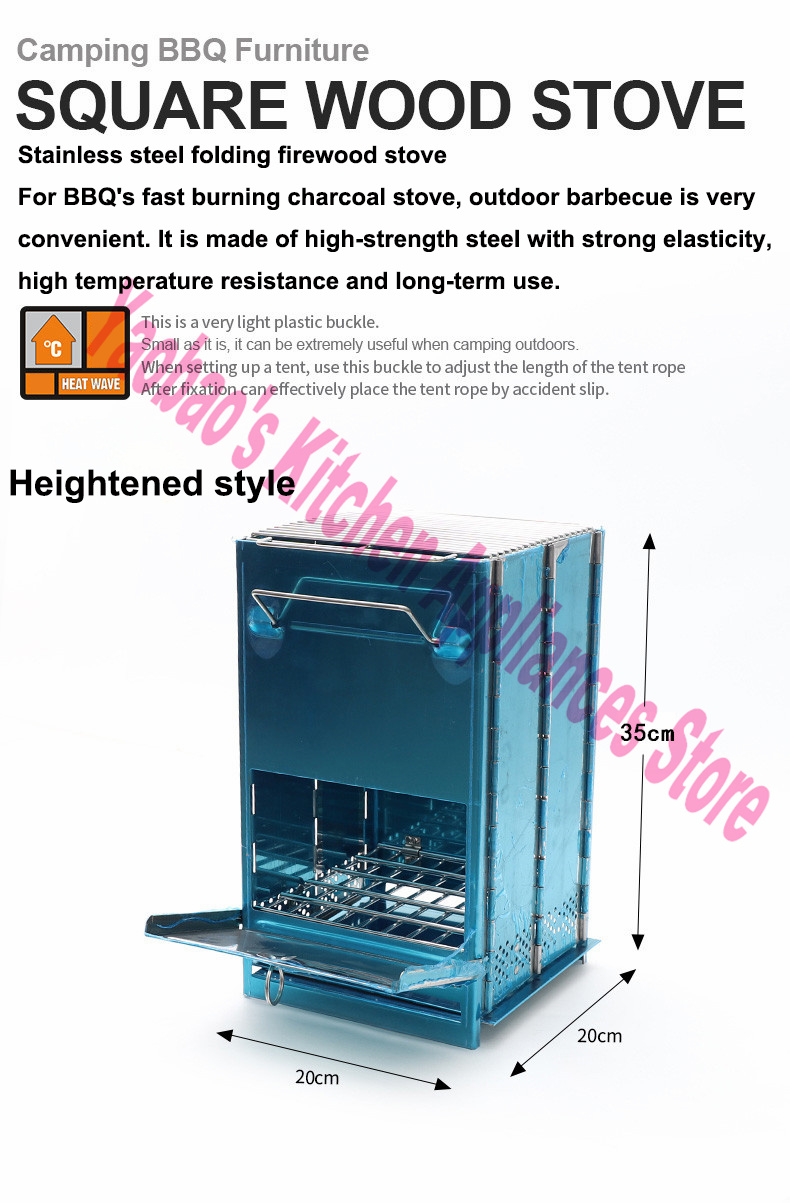 Kompor Kayu Peralatan Berkemah - Outdoor Camping Cooking Equipment ulasan dan harga