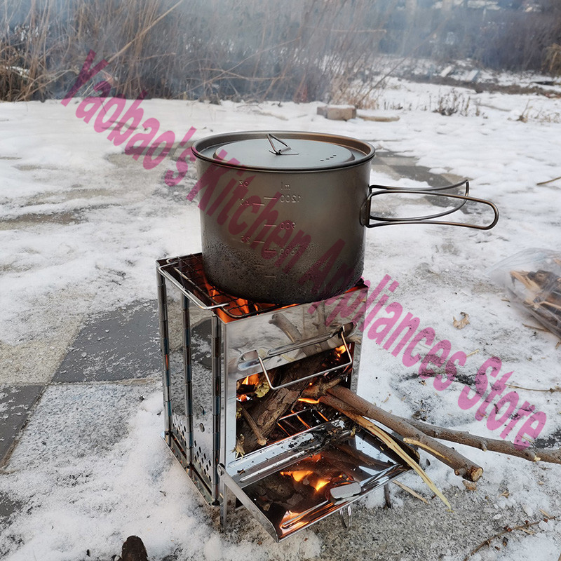 Kompor Kayu Peralatan Berkemah - Outdoor Camping Cooking Equipment ulasan dan harga