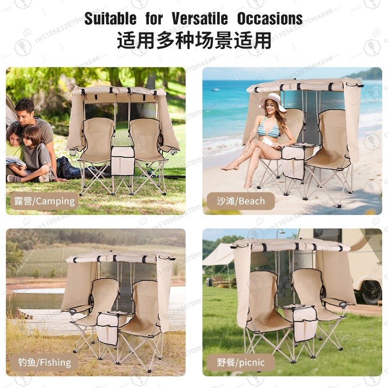 Kursi lipat ganda untuk berkem - Outdoor Camping Chairs Folding ulasan dan harga