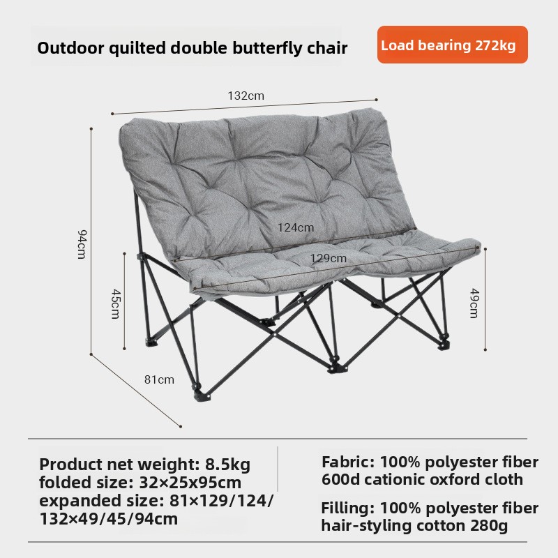 Kursi Lipat Ganda Ukuran Besar - Outdoor Oversized Camping Chair ulasan dan harga